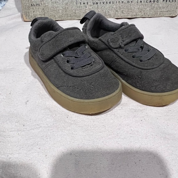 Zara Other - Zara Gray Suede Toddler Shoes with Velcro Closure size 6.5c